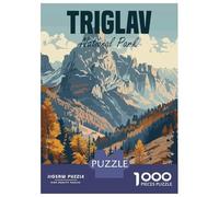 1000 Piece Puzzle for Adults, Triglav National Park Artwork, Creative Leisure Activity, Idea, Precision Cut Pieces, 70x50cm/1000pcs