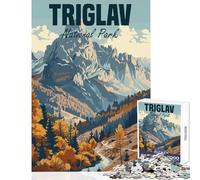 1000-piece Puzzle for Adults Triglav National Park Toy Wall Decor Great Gift for Games Practical Game Wishlist with Santa Claus Size 38x26cm