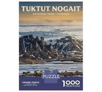 1000 Piece Puzzle for Adults, Tuktut Nogait National Park, Canada Artwork, Creative Leisure Activity, Seasonal Gift Choice, Durable Puzzle Pieces, 38x26cm/1000pcs
