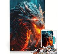 1000 Piece Puzzle For Adults Twilight Dragon, Educational Game, Difficult Challenge, Enhance Love between Couples 38x52cm