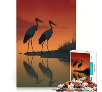 1000 Piece Puzzle For Adults Two Birds at Sunset, Impossible Game, Staycation Kill Time, Birthday Present,Travel Gifts, 50x75cm
