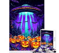 1000-piece Puzzle for Adults UFO Halloween Relaxing Games for The Whole Family Educational Toy Unique Birthday And Xmas Gifts (38x26cm)