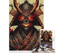 1000-piece Puzzle for Adults Undead Samurai Warrior Relaxing Games for The Whole Family Educational Toy Unique Birthday And Xmas Gifts (38x26cm)