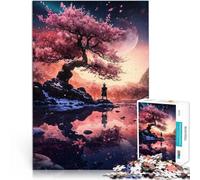 1000 Piece Puzzle For Adults Under the Blossom Tree Stressabbau Schwierige Herausforderung Geburtstagsgeschenke52x38cm