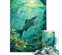 1000 Piece Puzzle For Adults Underwater Fish Scene Help The Brain Exercise Presents for Women Educational Toy for 14+ Puzzle Game Offered (38x52cm)