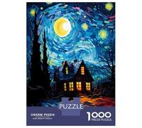 1000 Piece Puzzle For Adults Van Gogh Landscape Fantasy Jigsaw Puzzle Anti-Stress Toys Difficult Hard Deal As Gifts for The Whole Family 38x26cm/1000pcs