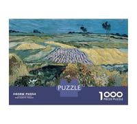 1000 Piece Puzzle for Adults, Van Gogh Plain of Auvers Artwork, Mindfulness Activity, Winter Indoor Entertainment, Durable Puzzle Pieces, 38x26cm/1000pcs