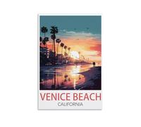 1000 Piece Puzzle for Adults Venice Beach California Puzzles Micro Pieces Challenging Difficult Puzzles Christmas Birthday Gift Game Toys 26x38cm