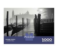1000-piece Puzzle for Adults Venice Gondola Dock Puzzles for Adults Toy Wall Decor Home Decoration Unique Birthday And Xmas Gifts 38x26cm/1000pcs