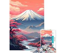 1000-piece Puzzle for Adults Vintage Asian Landscape Brain Intelligence Challenge Addictive Toys Family Games Wall Decoration Funny Gifts (Size 38x52cm)