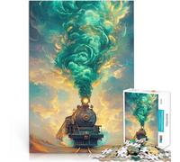 1000 Piece Puzzle For Adults Vintage Steam Locomotive Herausfordernd Schwierig Wunschliste mit dem Weihnachtsmann75x50cm