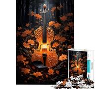 1000-piece Puzzle for Adults Violin Vintage Violinist Help The Brain Exercise Difficult Challenge Relaxing Games for 14+ Puzzle Game Offered (38x52cm)