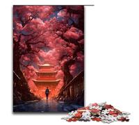 1000 Piece Puzzle For Adults Walk Among Cherry Trees Family Activity Jigsaw Family Game Stress Reliever Difficult Challenge Puzzle 75x50cm