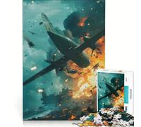 1000 Piece Puzzle For Adults Wartime Aerial Attack Impossible Game Fun Activities at Home Christmas Birthday Gifts 38x26cm