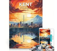1000 Piece Puzzle For Adults Washington State, Kent, Educational Toy, Parent-child Interaction, Unique Birthday And Xmas Gifts 38x26cm