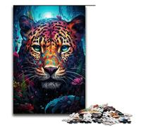 1000 Piece Puzzle For Adults Watercolor Painting Leopard Game Puzzles for Is Ideal As A Gift for The Whole Family 75x50cm