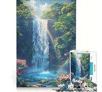 1000 Piece Puzzle For Adults Waterfall Paradise Family Games Train Your Brain And Hands Deal As Gifts for The Whole Family 50x75cm