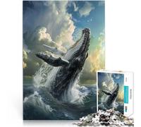 1000 Piece Puzzle For Adults Whales Leap Pattern assembly 50x75cm is ideal as a gift for the whole family Suitable for and 14