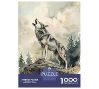 1000-piece Puzzle for Adults Wolf Call of The Wild Puzzles for Adults Toy Wall Decor Home Decoration Unique Birthday And Xmas Gifts 70x50cm/1000pcs
