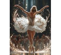 1000 Piece Puzzle for Adults, Wooden Puzzle - Dancing Girl, Puzzles with Letters on Back, Impossible Hard Difficult Challenging Puzzles for Adults, Fun and Challenging Family Game (D1, 1000 PCS)