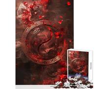 1000 Piece Puzzle For Adults Yin And Yang Home Decoration Toys Secret Santa Gifts Practical Game Train Your Brain And Hands Size 38x26cm