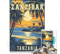 1000 Piece Puzzle For Adults Zanzibar in Tanzania, Educational Game, Difficult Challenge, Enhance Love between Couples 38x52cm