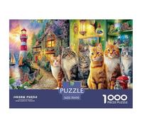 1000 Piece Puzzle for Small Spaces - Comes with A Portable Puzzle Board. Perfect Jigsaw Solution for Apartments, Families, Or Anyone Needing A Contained Puzzling Area.