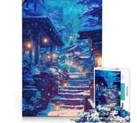 1000 Piece Puzzle For Teenagers A Night in December, DIY Toys, Wall Decoration, with Fully Interlocking Randomly Shaped Pieces 50x75cm