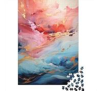 1000-piece Puzzle for Teenagers Abstract Art Painting Print Adult Jigsaw Brain Teaser Game Analysis And Logic Birthday Present, Gifts, 70x50cm/1000pcs
