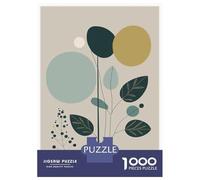 1000-piece Puzzle for Teenagers Abstract Plants 10 Puzzles for Adults Relax Games Staycation Kill Time Challenging To Complete 52x38cm/1000pcs