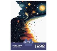 1000-piece Puzzle for Teenagers Abstract Space Jigsaws for Adults Hands-on Game Precision Cutting Great Gift for Gaming 38x26cm/1000pcs