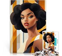 1000 Piece Puzzle For teenagers Afro Queen Lernspielzeug für die ganze Familie Geeignet für die Schreibtischdekoration52x38cm