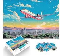 1000 Piece Puzzle For teenagers Airplane In Japan Sky Herausforderndes Spiel eignet sich ideal als Geschenk für die ganze Familie75x50cm