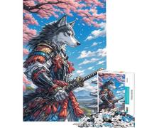 1000 Piece Puzzle For Teenagers Alaskan Dog Samurai Puzzle for Adults Relaxing Games Pattern Assembly Birthday And Unique Gifts (50x75cm)