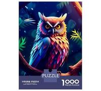 1000-piece Puzzle for Teenagers Amazing Owl 3d Puzzles for Adults Hands-on Game Enhance Memory Birthday Present, Gifts, 52x38cm/1000pcs