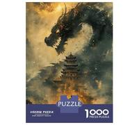 1000-piece Puzzle for Teenagers Ancient Chinese Dragon Jigsaws for Adults Hands-on Game Precision Cutting Great Gift for Gaming 52x38cm/1000pcs