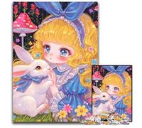 1000-piece Puzzle for Teenagers Anime Girl Wooden Jigsaw Puzzles for 14+ Difficult to Complete But Fun And Humorous Birthday Gift 50X75CM