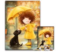 1000-piece Puzzle for Teenagers Anime Little Girl Wooden Jigsaw Puzzles Interesting Stress Reduction, Gifts Ideas for 14+ 50X75CM