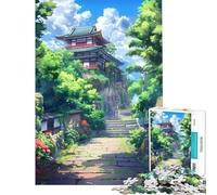 1000 Piece Puzzle For Teenagers Anime Temple Pathway Challenging To Complete Enhance Memory DIY Toys for And 14 Years And over (38x52cm)