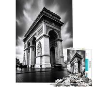 1000-piece Puzzle for Teenagers Arc De Triomphe in Paris Help The Brain Exercise Presents for Women Family Games for 14+ Puzzle Game Offered (38x52cm)