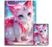 1000-piece Puzzle for Teenagers Art Kitten God Cardboard Jigsaw Puzzles Interesting Stress Reduction, Gifts Ideas for 14+ 26X38CM