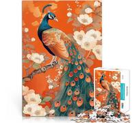 1000 Piece Puzzle For teenagers Art Nouveau Floral Peacock Pädagogisches Familienspiel tolles Geschenk75x50cm