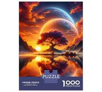 1000-piece Puzzle for Teenagers Astral Sunset Dreamscape Jigsaws for Adults Hands-on Game Precision Cutting Great Gift for Gaming 70x50cm/1000pcs