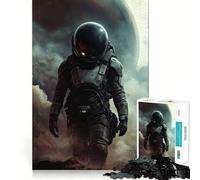 1000-piece Puzzle for Teenagers Astronaut on Alien Planet Exact Edge Art Brain Training Toy Cozy Time Game Christmas Art Display (50x75cm)