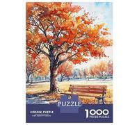 1000-piece Puzzle for Teenagers Autumn Serenity Puzzles for Adults Relax Games Staycation Kill Time Challenging To Complete 38x26cm/1000pcs