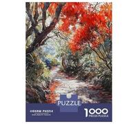 1000-piece Puzzle for Teenagers Autumns Pathway Puzzles for Adults Relax Games Staycation Kill Time Challenging To Complete 52x38cm/1000pcs