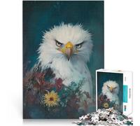1000 Piece Puzzle For teenagers Bald Eagle Portrait Educational Games Home Decoration is ideal as a gift for the whole family 26x38cm