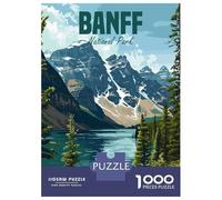1000-piece Puzzle for Teenagers Banff National Park Jigsaw for Adults Relax Games But Fun And Humorous Gifts for Friends And Family 52x38cm/1000pcs