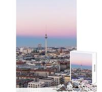 1000-piece Puzzle for Teenagers Berlin TV Tower Germany Toy Wall Decor Gifts for Women Men Practical Game Challenging To Complete Size 50x75cm