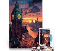 1000 Piece Puzzle For teenagers Big Ben Tower Staycation Kill time 26x38cm Birthday Present, Gifts, Wall Art for and Age 14 Years Up